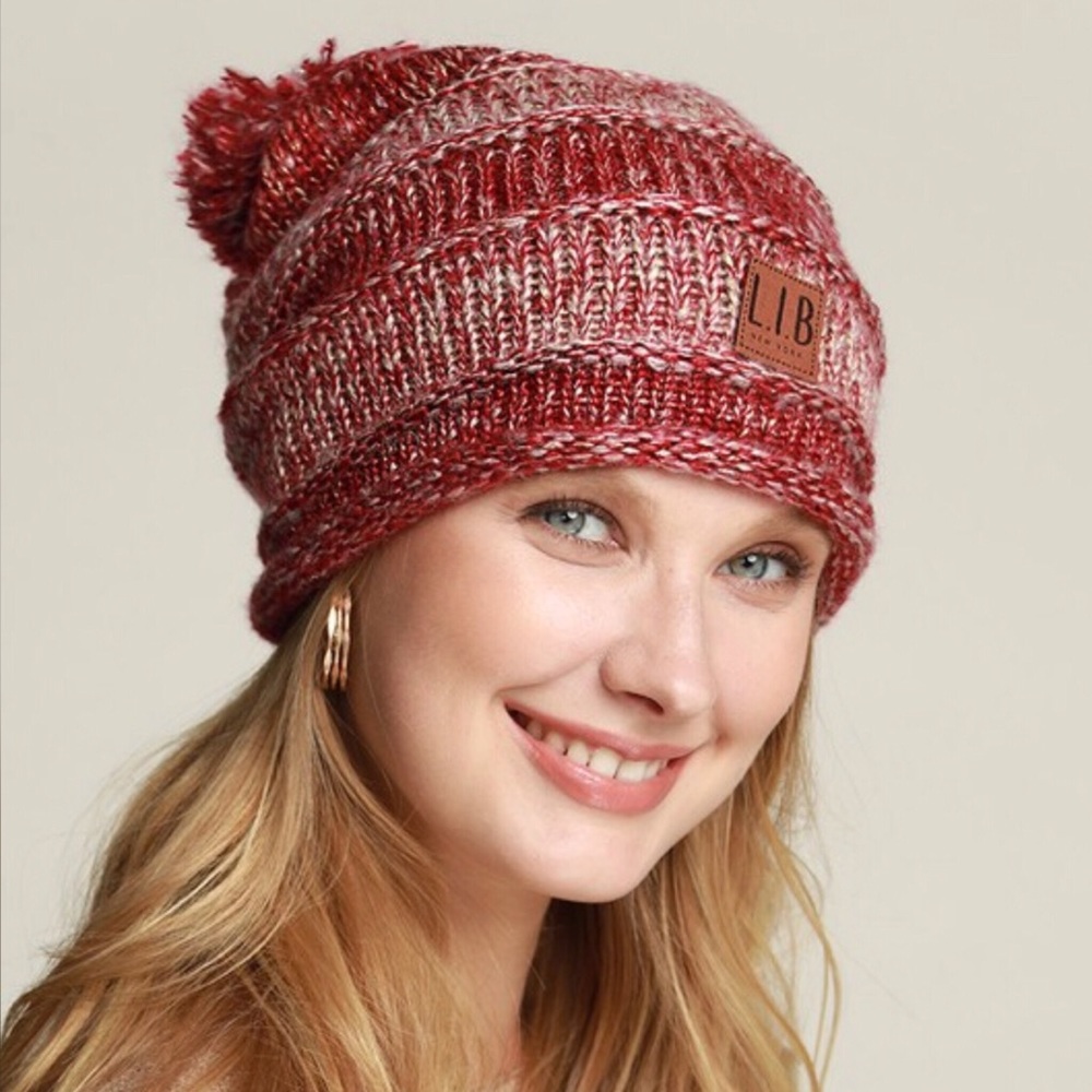 Pom Pom Knit Beanie - Picture 6 of 7